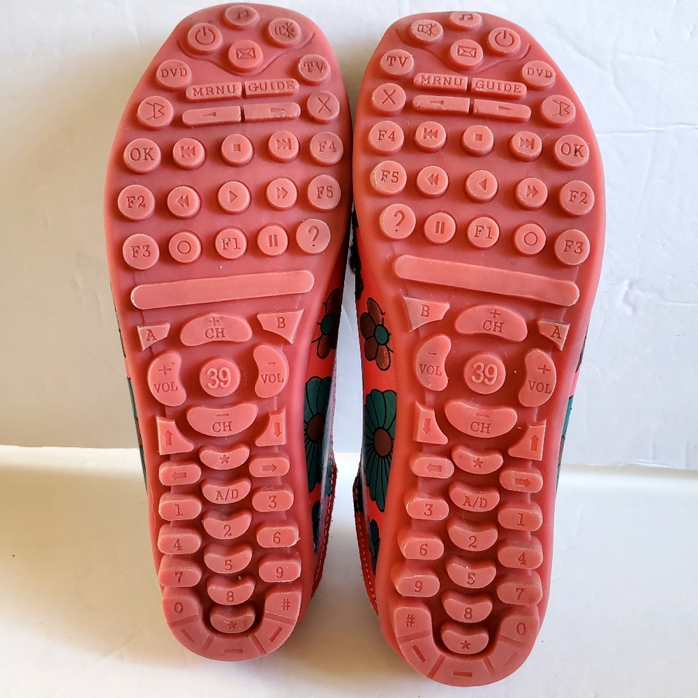 Colorful Floral Women's Loafers Size EU 39 US 8.5-9 - Picture 7 of 8